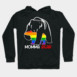 LGBT Mama Momma Bear Gay Pride Proud Mom Mother's Day Hoodie